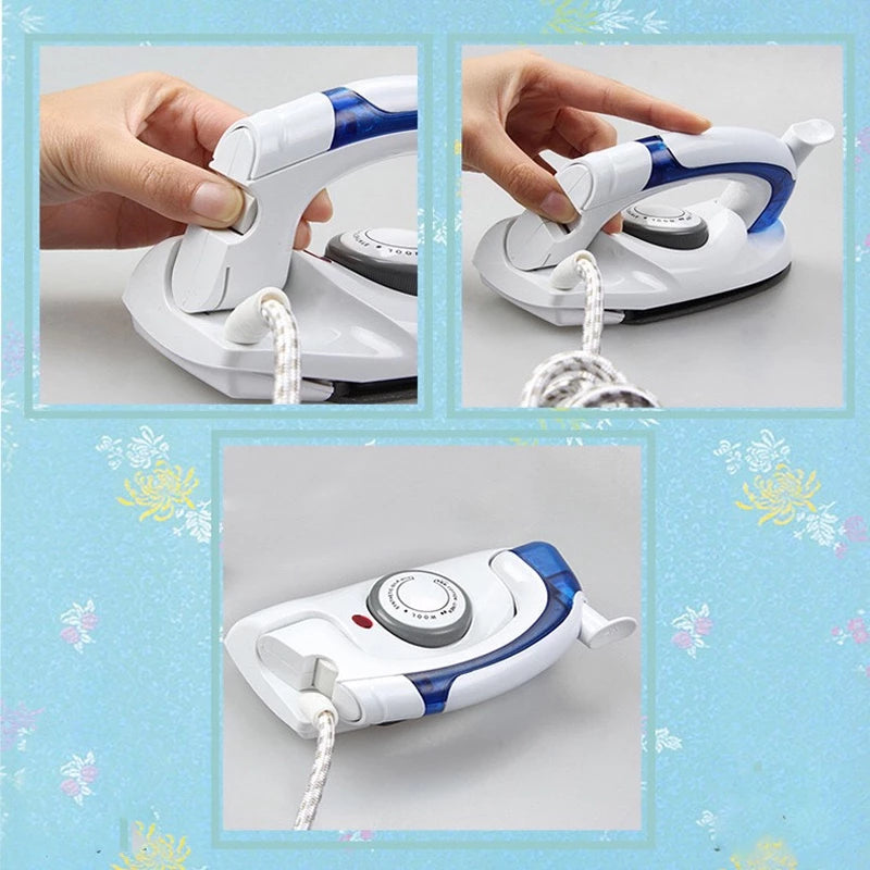 Foldable Garment Steam Iron Travel-friendly Mini Electric Steam Flat Iron