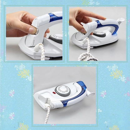 Foldable Garment Steam Iron Travel-friendly Mini Electric Steam Flat Iron