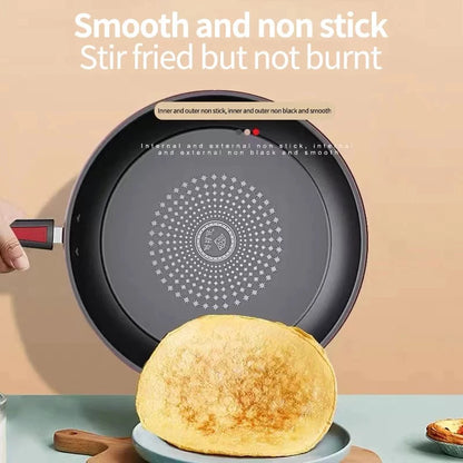 34CM Non Stick Pan Composite Diamond Coating High Quality Non Stick Kitchen Iron Frying Pan