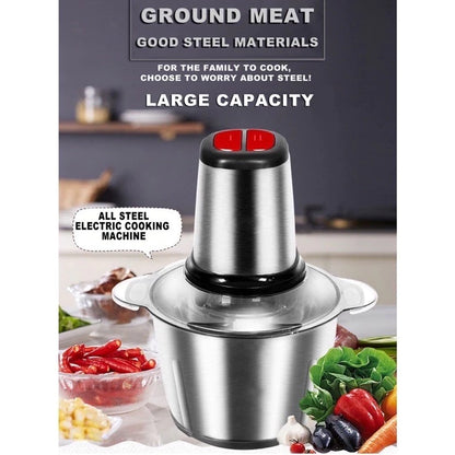 2L Stainless Electric Meat Grinder / Food Processor