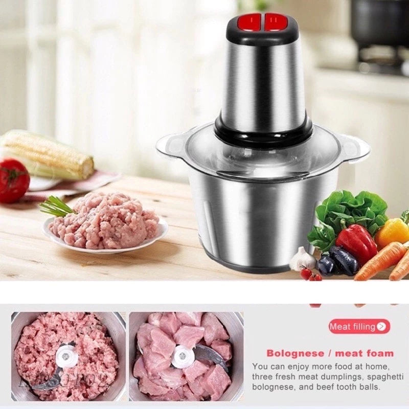 2L Stainless Electric Meat Grinder / Food Processor