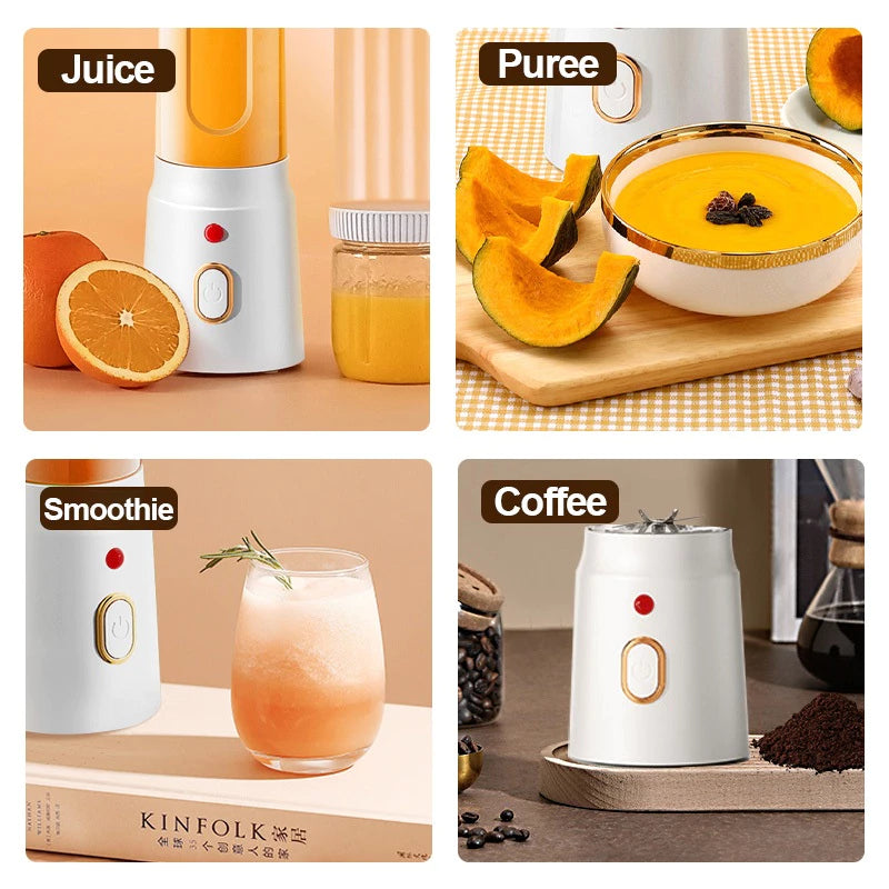 USB Rechargeable Portable Electric Juicer Wireless Automatic Fruit Juicer