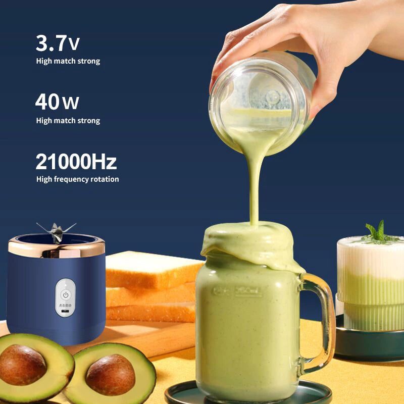 USB Rechargeable Portable Electric Juicer Wireless Automatic Fruit Juicer