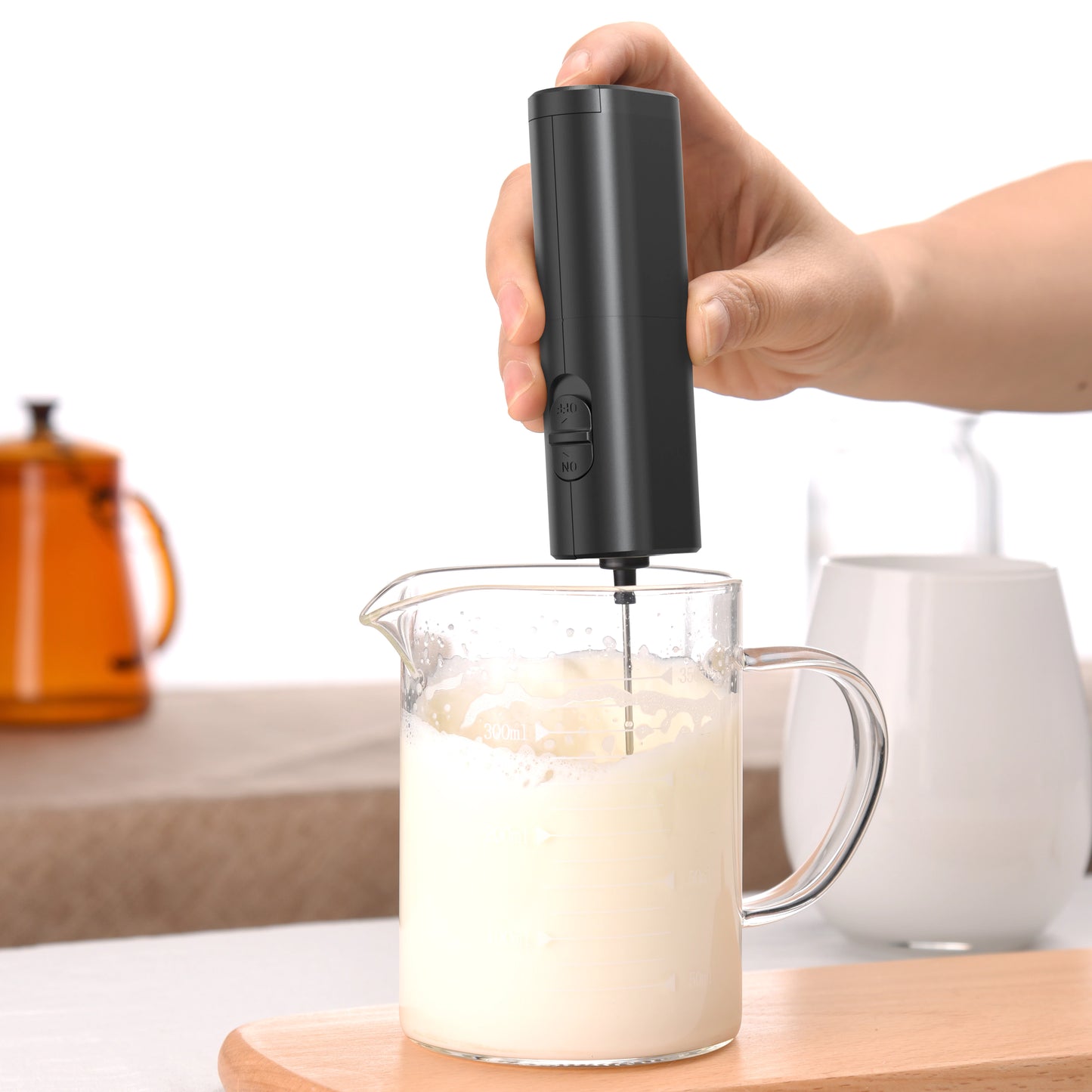 Electric Milk Frother, Electric Coffee Blender,Handheld Eggbeater, Creative Electric Whisk, Electric Coffee Mixer, Milk Whisk