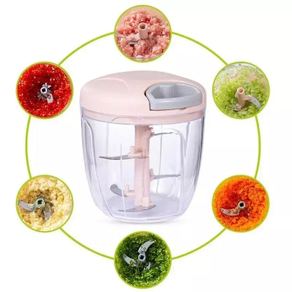 500ML Garlic Chopper Manual Rotate Vegetable Cutter Chopper Slicer Fruit Garlic Crusher Kitchen Gadget Blenders Meat Grinder